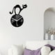 thumbnail image 5 of relojes de pared de gato, espejo acrílico, relojes de fáciles de leer, sin silencioso, DIY para decoración del hogar, cocina, Negro Sunnimix reloj decorativo, 5 of 8
