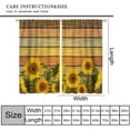 thumbnail image 2 of Farmhouse Sunflower Blackout Curtains Rustic Country Flower Art Printed Window Treatment for Bedroom Living Room Kitchen Decor W42xL84in 2 Panels, 2 of 4