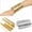 Golden, variant on 2 Pack Alloy Metal Gold Thin Thread Wire Open Cuff Wide Bracelet Bangle
