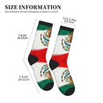 thumbnail image 3 of Unisex Mexican Flag Novelty Ankle Socks Colorful ComfortSoft Lightweight Sports Athletic Socks, 3 of 7