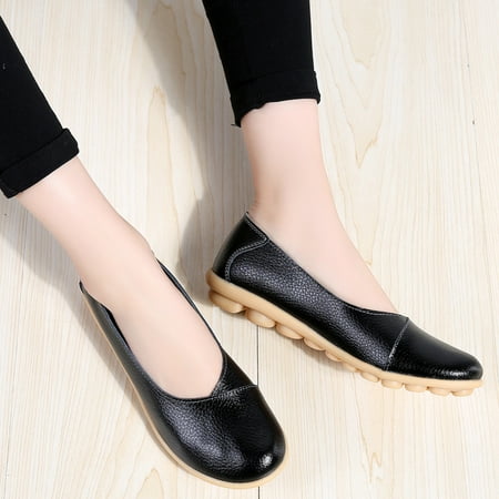 

Women‘s Lightweight Flat Shoes Solid Color Round Toe Low Top Casual Shoes Women‘s Comfy Footwear