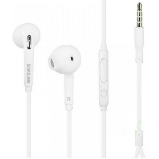 Auriculares con cable Samsung para conector de 3,5 mm, color blanco