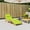 Bright green, variant on vidaXL Sun Lounger Cushion Cream Oxford fabric (100% polyester) Standard