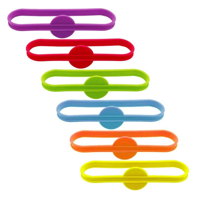 GROWTH TANK Étiquettes de Boisson en Silicone solution Utile Attrayante Accessoire Étanche 6 Pcs