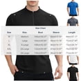 thumbnail image 3 of Yaoyar Men's Summer Casual Solid Short Sleeve Mandarin Collar Zip Front Gym Active Breathable Stretchy Top, 3 of 5