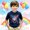 Navy, variant on Toddler Tshirts Boys 2t Crewneck Letter Graphic Printed Back To School T Shirt Funny Dress Shirt Preppy Tee for Boys & Girls