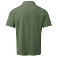 thumbnail image 3 of Caqnni Shirts for Men Trendy Vacation Cotton Linen Casual Shirts Short Sleeves Mens Tops Casual (Army Green,XXL), 3 of 5