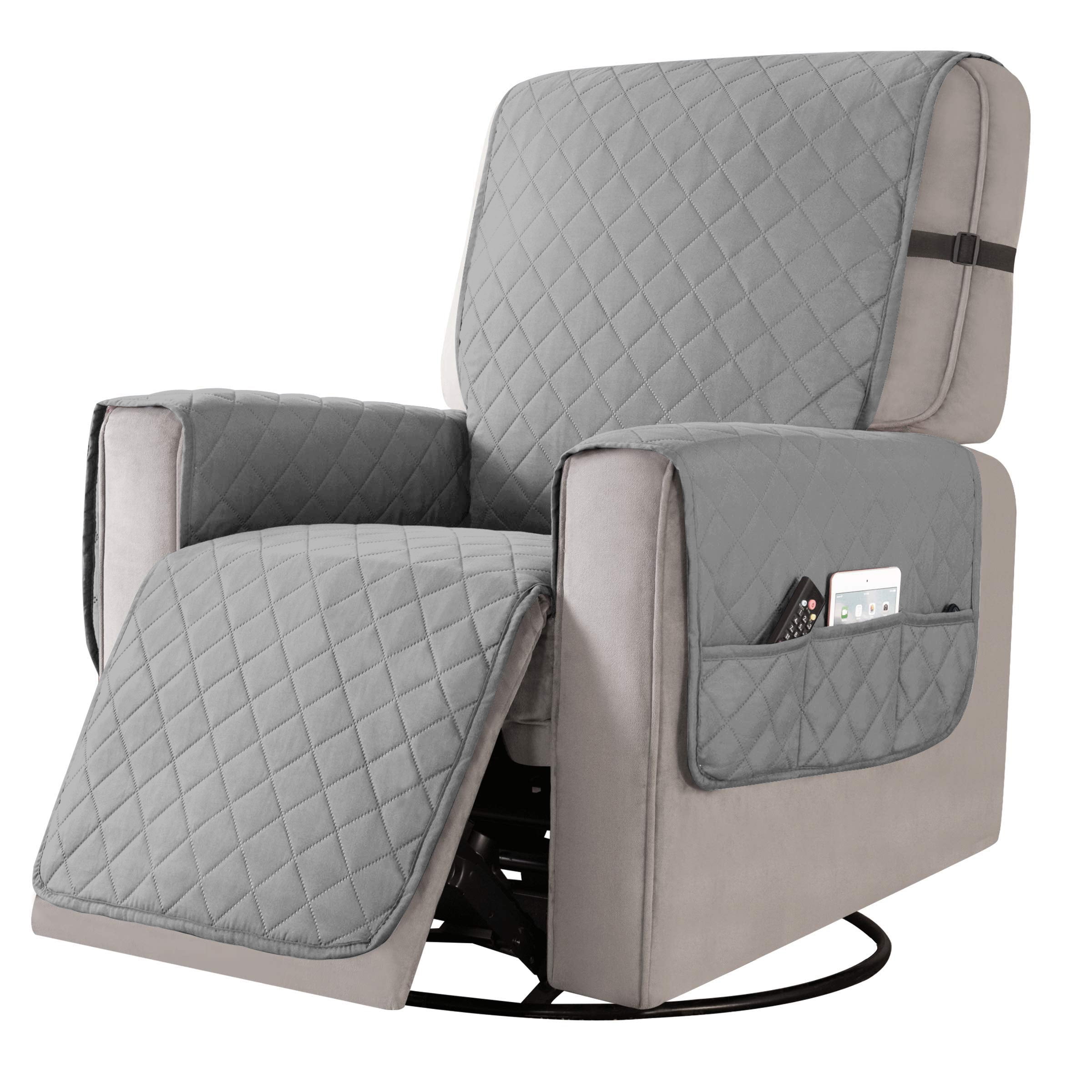 Sanmadrola Recliner Chair Cover Reversible Small Recliner Slipcover for