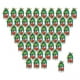 thumbnail image 5 of 50 bolsas de regalo reutilizables con lazo para envolver regalos, regalos navideños y fiestas. Estilo B, 5 of 8