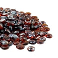 thumbnail image 2 of Fire Glass for Fire Pit -10 lbs of 3/4-Inch Round Reflective Fireplace Glass Rocks in Rich Amber Color,Heat Resistant Gems for Natural Gas or Propane Fire Pits,Indoor/Outdoor Fire Bowls and Vessels, 2 of 10