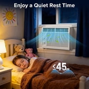 Electactic 5000 BTU 115V Window Air Conditioner, for Small Room AC Unit air conditioner Easy Installation, Cools up to 150 Sq. Ft