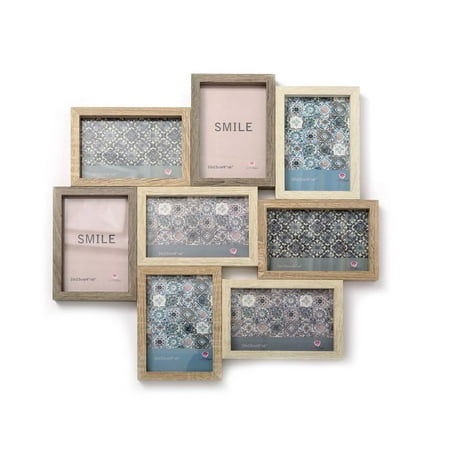 collage 4x6 frame fashioncraft decor wooden rustic walmart