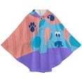 thumbnail image 3 of Blue'S Clues Kids Flannel Wearable Blanket, Warm Shawl Blanket Comfy Poncho Throw with Buttons for Boys Girls, 3 of 7