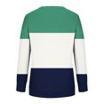 thumbnail image 4 of Jsaierl Sweatshirt for Women Funny Color Block Print Sweatshirts Round Neck Casual Sweater Tops Oversized Long Sleeve Blouses Womens Sweatshirts, 4 of 4