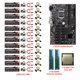 thumbnail image 4 of Matsuzay Placa base de computadora de velocidad rápida DDR4 LGA1151 placa de minería 4 pines 24 pines puerto de alimentación piezas de actualización Kits de mantenimiento de impresoras No.03, 4 of 8