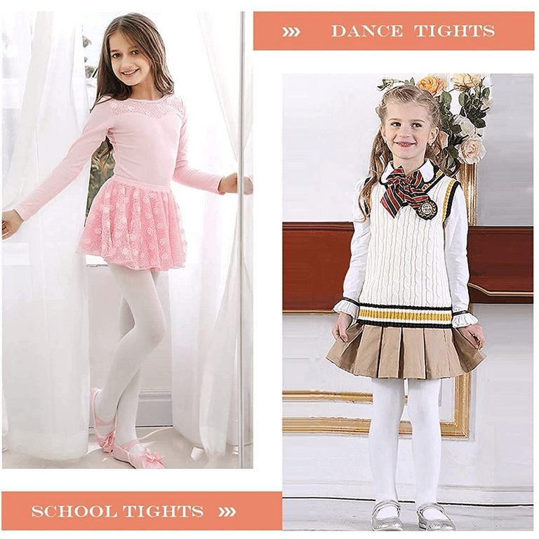 2 Pairs Baby Toddler Ballet Tights for Girls Ultra Soft Dance Leggings Pantyhose for Toddler Kids 8 14 Years Walmart