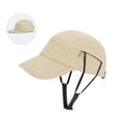 thumbnail image 4 of Women's Summer Sun Hat, Breathable Baseball Cap with Hidden Windproof Chin Strap, Lightweight Outdoor Sports Hat for Hiking, Riding, Running, and Beach - Beige, 4 of 9
