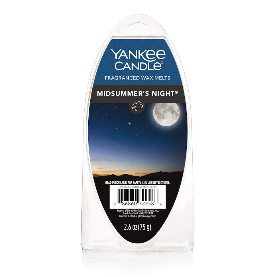 Yankee Candle Midsummer's Night Fragranced Wax Melts, 6 Wax Spheres per Package, Pack of 6 (36 Cubes Total)