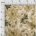 thumbnail image 2 of oneOone Cotton Jersey Olive Green Fabric Floral Sewing Craft Projects Fabric Prints By Yard 58 Inch Wide, 2 of 4