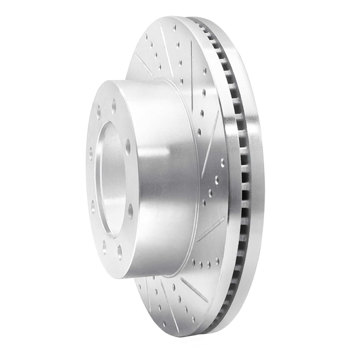 Dynamic Friction Company 631-54223R DFC Brake Rotor - Drilled And Slotted - Silver