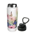 thumbnail image 2 of Yiaed Butterfly And Flowers Print Sports Insulated Kettle Bottle Reusable Stainless Steel Insulated Cup, Outdoor Portable Casual Stainless Steel Insulation Cup, 2 of 7