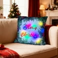 thumbnail image 6 of LSLJS Pillow Covers - Christmas Decorations LED Lights Throw Pillow Covers Two Mode Switching Printed for Gifts Sofa Couch Holiday Party, 18x18", 6 of 6