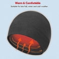 thumbnail image 4 of IC ICLOVER Winter Fleece Beanie Hats Helmet Liner Windproof Watch Hat Warm Skull Cap for Men Women (Black 1 Piece), 4 of 9