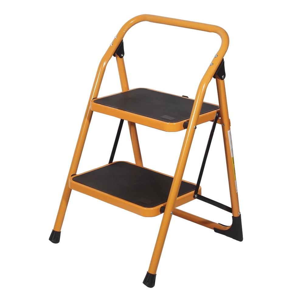 Ktaxon 2 Step Stool, Portable Folding 330 lbs Weight Capacity Anti-slip and Wide Pedal Sturdy Steel Step Ladder, Multi-use for Home, Garden and Office, Provides the Extra Height to Reach Up High Plac