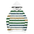 thumbnail image 5 of Wyobmus Womens Striped Oversized Hoodies Casual Long Sleeve Color Blocked Pullover Sweatshirts with Pocket Y2K Pullover Tops Fall Fashion Clothes D-Green, 5 of 5