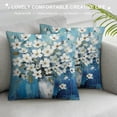 thumbnail image 3 of Creowell Flowers Pillow Covers Indoor Outdoor Short Plush Pillow Case for Car Sofa Bedroom, Wrinkle Resistant Breathable Pillow Case 1PC 20x20in, 3 of 5