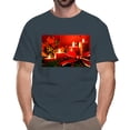 thumbnail image 3 of Custom T-Shirt for Men and women, Design Your Own Add Text, Photos Personalized 50/50 Cotton/Polyester Crewneck Tee, 5.3oz Size-XL, Dark Heather, 3 of 6