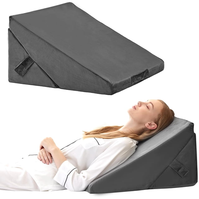 Wedge Pillow Headboard Orthopedic Bed Wedge Pillows Set for After Surgery Adjustable Pillow Wedge for Acid Reflux&Back Pain Relief Sleeping Back Pillow for Bed Sitting Up Wh