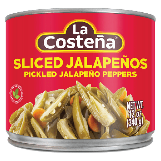 La Costena Green Pickled Sliced Jalapenos Peppers, 12 oz