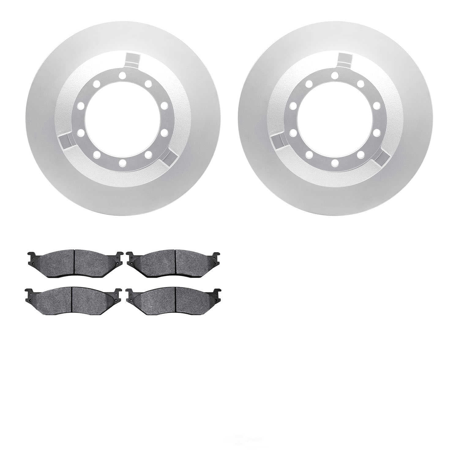 Dynamic Friction Company 4502-99108 DFC GEOSPEC Rotors with 5000 Advanced Brake Pads