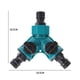 thumbnail image 3 of Divisor de Manguera de 2 Piezas, Conector de Grifo de 3 Vías con Cierre para Uso En Exteriores E Interiores., 3 of 7