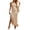 Khaki, variant on Gytharion Women's One Shoulder Asymmetrical Dresses Ruched Long Length Classic Wedding Guest Dresses Fitted Formal Style Cocktail Dresses