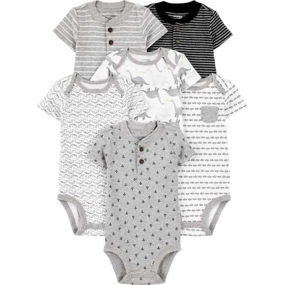Body Simple Joys de Carter's Baby Boys, 18 meses, paquete de 6