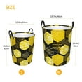 thumbnail image 2 of Lsque Geometric Pattern with Bee pattern Laundry Hamper Basket, Tall Woven Rope Hamper Basket for Clothes, Lightweight Storage Basket, Collapsible Waterproof-, 2 of 8