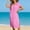 🔥 Pink, variant on Sentmoon Womens Linen Dress Short Sleeve Solid Color Lapel Formal Women's Summer Dresses 2026 Button Down Loose Fit Stretchy Plus Size Boho Dress Beach Must Haves