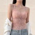 thumbnail image 4 of YFNNUP Women's Tank Top Lace V Neck Camisole Adjustable Spaghetti Strap Cami Shirt Summer Tunic Sleeveless Tanks Tops Pink XXXL, 4 of 7