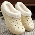 thumbnail image 6 of YLYL Women Men Clogs Warm Fuzzy Fur Lined Non-Slip Slip on Winter Indoor Outdoor Garden Slippers, 6 of 7