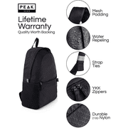 Peak Gear Foldable Backpack - Compact Packable Day Pack - Includes Lifetime Lost & Found ID
