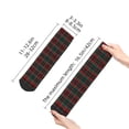 thumbnail image 4 of Fuzoiu Tartan Plaid Print Adult Socks, Crew Moisture-wicking Socks, Unisex Cushion Crew Socks,Casual Sports Ankle Socks, 4 of 7