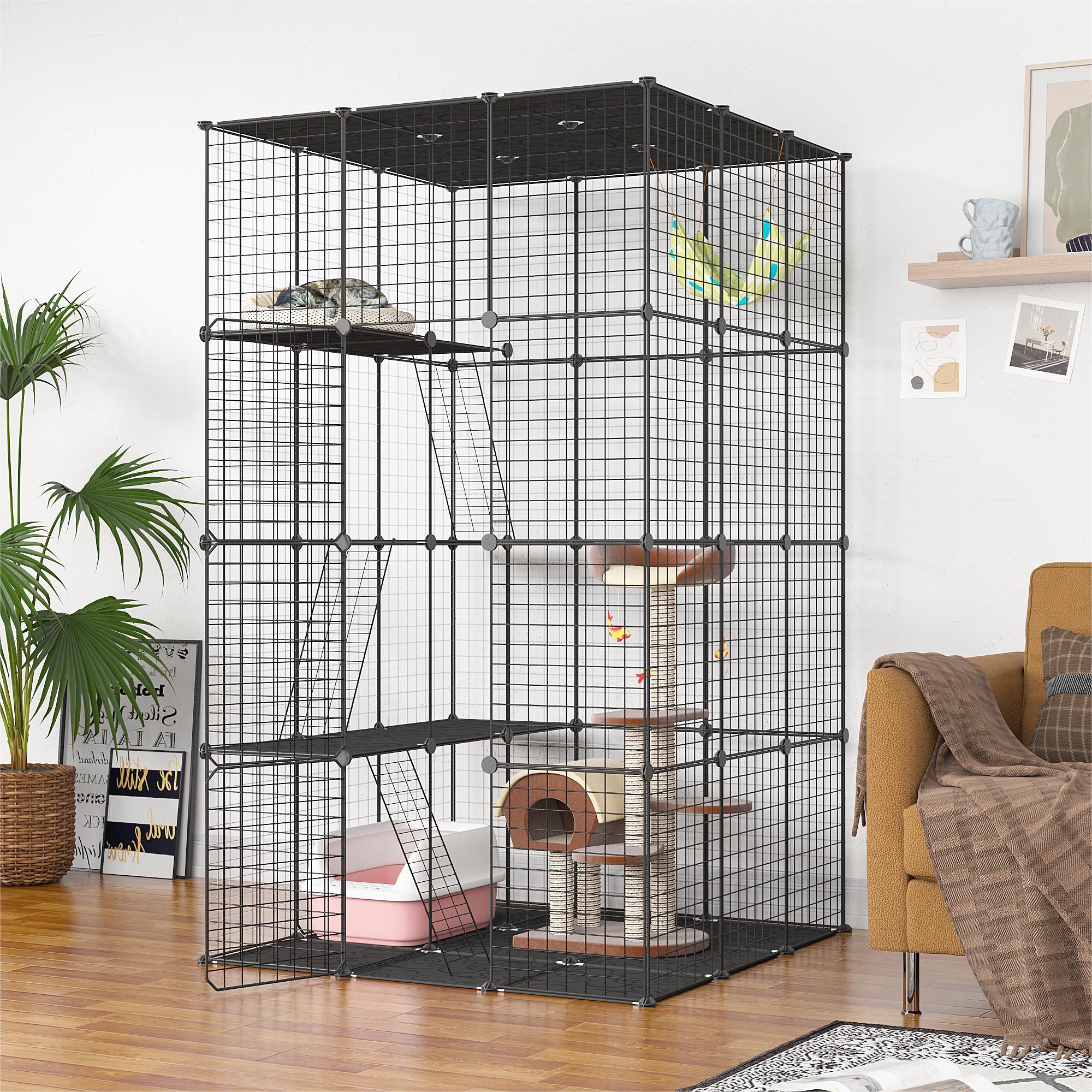 Coziwow Large DIY Cat Cage Playpen Pet Cage For Rabbit Small Animal 