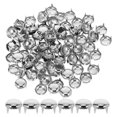 thumbnail image 1 of 100 Pcs Clous Ronds Rivets Dôme Tête de Champignon en Métal Clous pour Bricolage Tissu Argent, 1 of 8