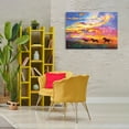 thumbnail image 3 of Stupell Industries Wild Horses at Sunset Landscape & Nature Painting Wrapped Canvas Art Print Wall Art, 36 x 24, 3 of 8