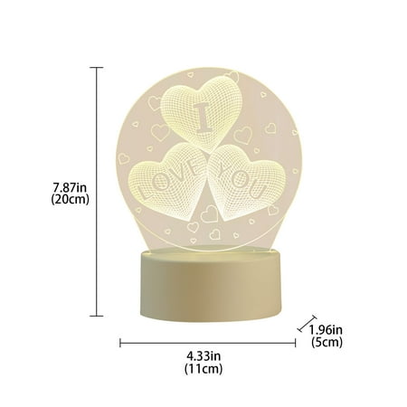 

Outfmvch led lights led lights for bedroom 3D Night light High KTV Adjustable Lights bathroom decor
