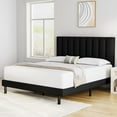 HAIIDE Queen Bed, Queen Platform Bed Frame with Upholstered Headboard