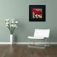 thumbnail image 3 of Trademark Fine Art "Poulets II" Canvas Art by Color Bakery Black Matte, Black Frame, 3 of 4