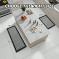 thumbnail image 5 of SIXHOME 2-Piece Non-Slip Kitchen Rug Set, Washable Absorbent Mats, 19.7"x31.5"+19.7"x59", Black, for Sink, Laundry, Hallway, 5 of 6